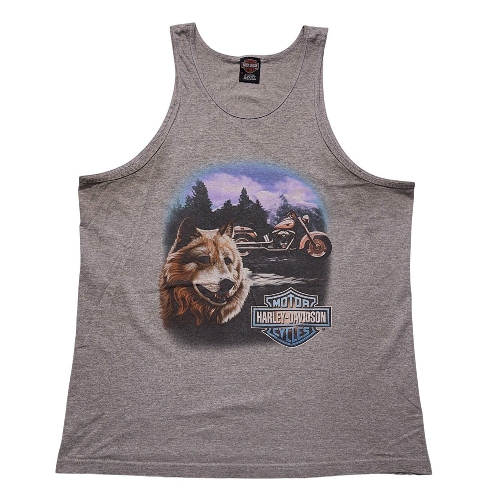 Vintage‎ Harley Davidson Tank Top Mens XL Albuquerque USA Made 90s